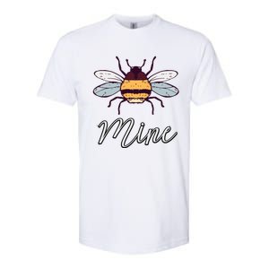 Bee Mine Honeybee Bumblebee Cute Retro Valentine's Day Gift Softstyle CVC T-Shirt