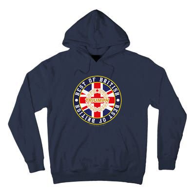 British Motor Heritage Triumph Laurel Logo Best Of British Tall Hoodie