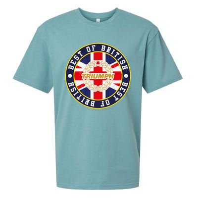 British Motor Heritage Triumph Laurel Logo Best Of British Sueded Cloud Jersey T-Shirt