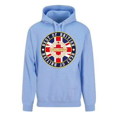 British Motor Heritage Triumph Laurel Logo Best Of British Unisex Surf Hoodie