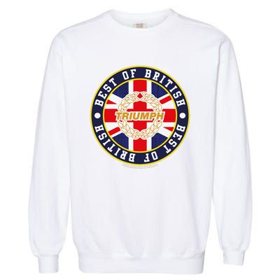 British Motor Heritage Triumph Laurel Logo Best Of British Garment-Dyed Sweatshirt