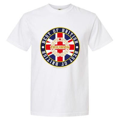 British Motor Heritage Triumph Laurel Logo Best Of British Garment-Dyed Heavyweight T-Shirt