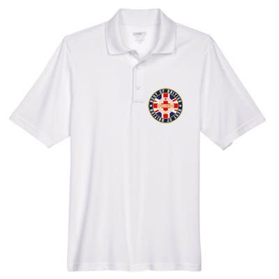 British Motor Heritage Triumph Laurel Logo Best Of British Men's Origin Performance Piqué Polo