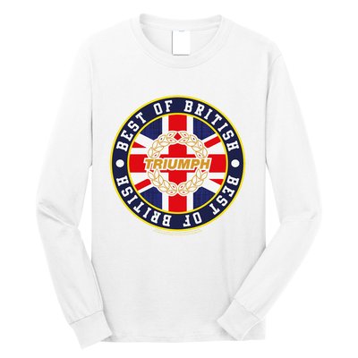 British Motor Heritage Triumph Laurel Logo Best Of British Long Sleeve Shirt