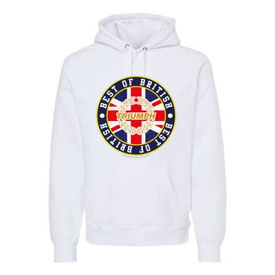 British Motor Heritage Triumph Laurel Logo Best Of British Premium Hoodie