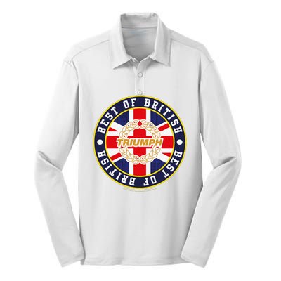 British Motor Heritage Triumph Laurel Logo Best Of British Silk Touch Performance Long Sleeve Polo