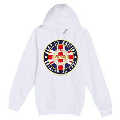 British Motor Heritage Triumph Laurel Logo Best Of British Premium Pullover Hoodie