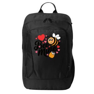 Bee Mine Heart Honey Valentine City Backpack