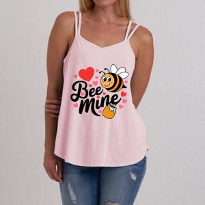 Bee Mine Heart Honey Valentine Women's Strappy Tank