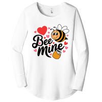 Bee Mine Heart Honey Valentine Women's Perfect Tri Tunic Long Sleeve Shirt