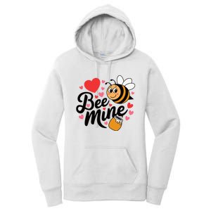 Bee Mine Heart Honey Valentine Women's Pullover Hoodie