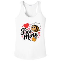 Bee Mine Heart Honey Valentine Ladies PosiCharge Competitor Racerback Tank