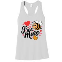 Bee Mine Heart Honey Valentine Women's Racerback Tank