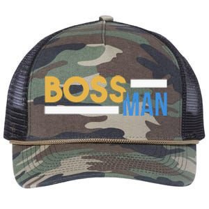 Boss Man Hoodie | Funny Retro Rope Trucker Hat Cap