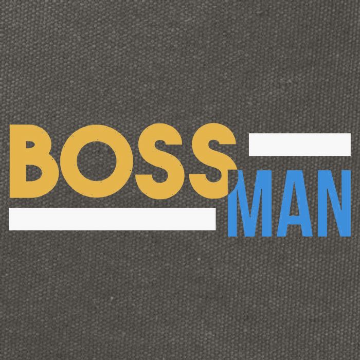 Boss Man Hoodie | Funny Cotton Canvas Backpack
