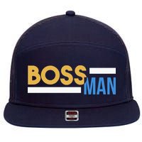 Boss Man Hoodie | Funny 7 Panel Mesh Trucker Snapback Hat