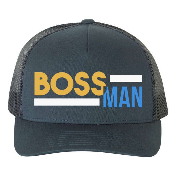 Boss Man Hoodie | Funny Yupoong Adult 5-Panel Trucker Hat