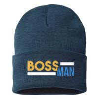 Boss Man Hoodie | Funny Sustainable Knit Beanie