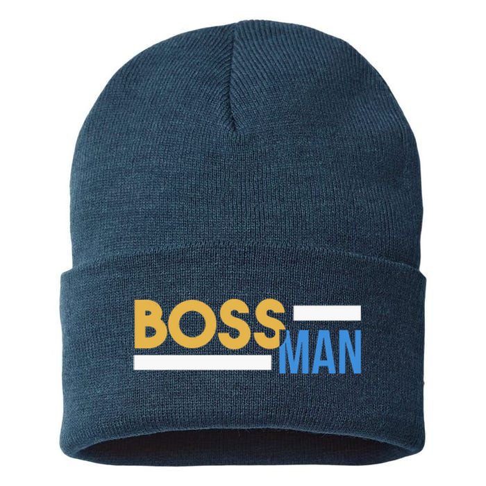 Boss Man Hoodie | Funny Sustainable Knit Beanie