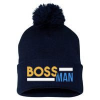 Boss Man Hoodie | Funny Pom Pom 12in Knit Beanie