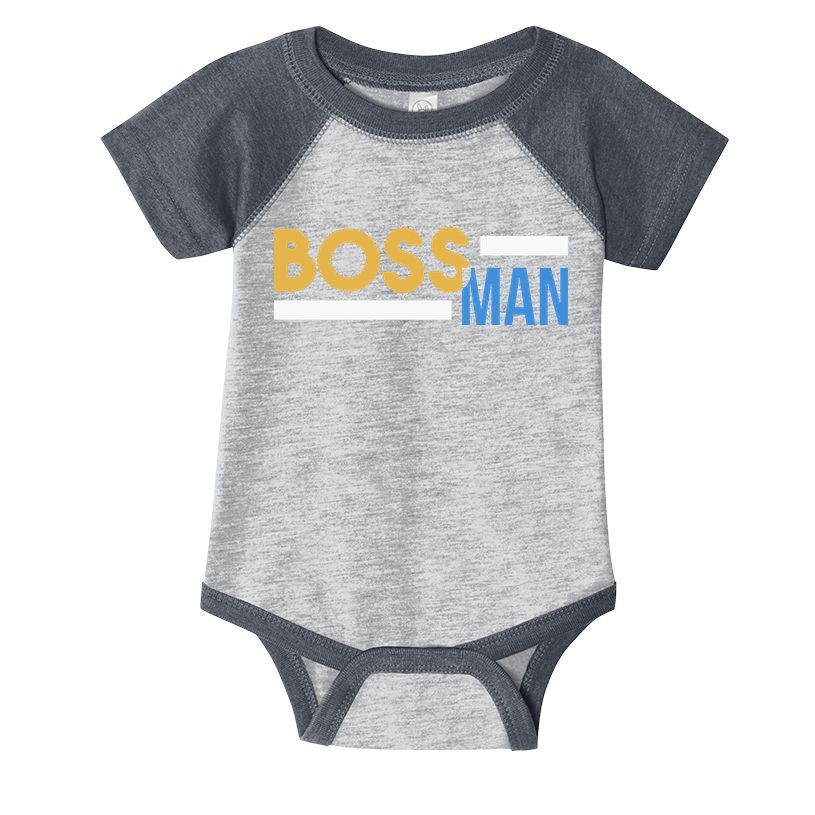 Boss Man Hoodie | Funny Infant Baby Jersey Bodysuit
