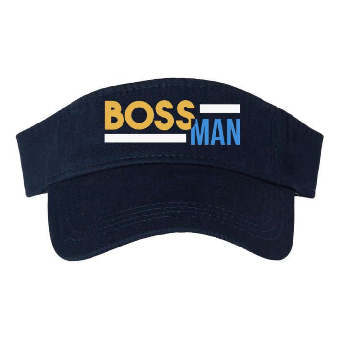 Boss Man Hoodie | Funny Valucap Bio-Washed Visor