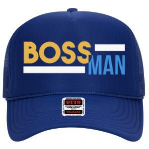 Boss Man Hoodie | Funny High Crown Mesh Back Trucker Hat