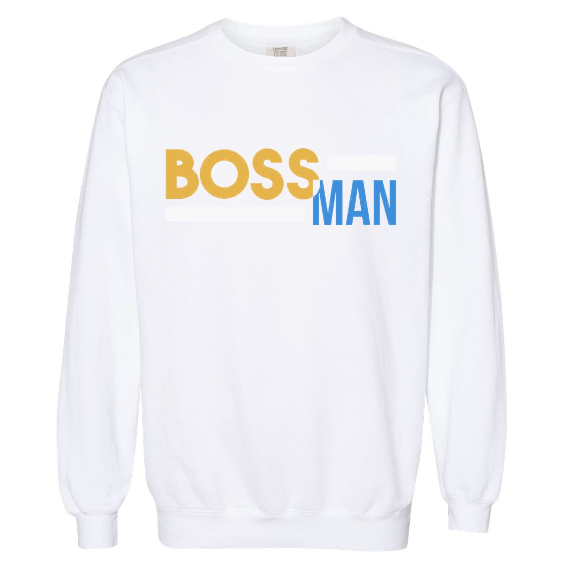 Boss Man Hoodie | Funny Garment-Dyed Sweatshirt