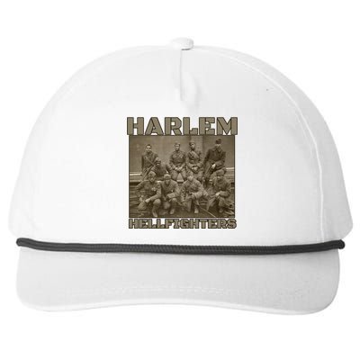 Black Military History Usa Black History Harlem Hellfighters Gift Snapback Five-Panel Rope Hat