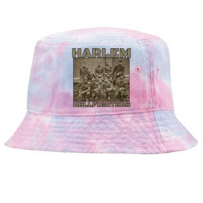 Black Military History Usa Black History Harlem Hellfighters Gift Tie-Dyed Bucket Hat