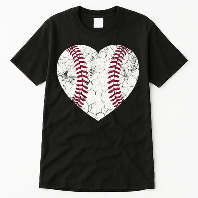 Ball Mom Heart Baseball Softball Mama Mothers Day Tall T-Shirt
