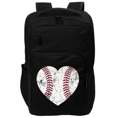 Ball Mom Heart Baseball Softball Mama Mothers Day Impact Tech Backpack