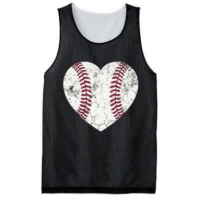 Ball Mom Heart Baseball Softball Mama Mothers Day Mesh Reversible Basketball Jersey Tank