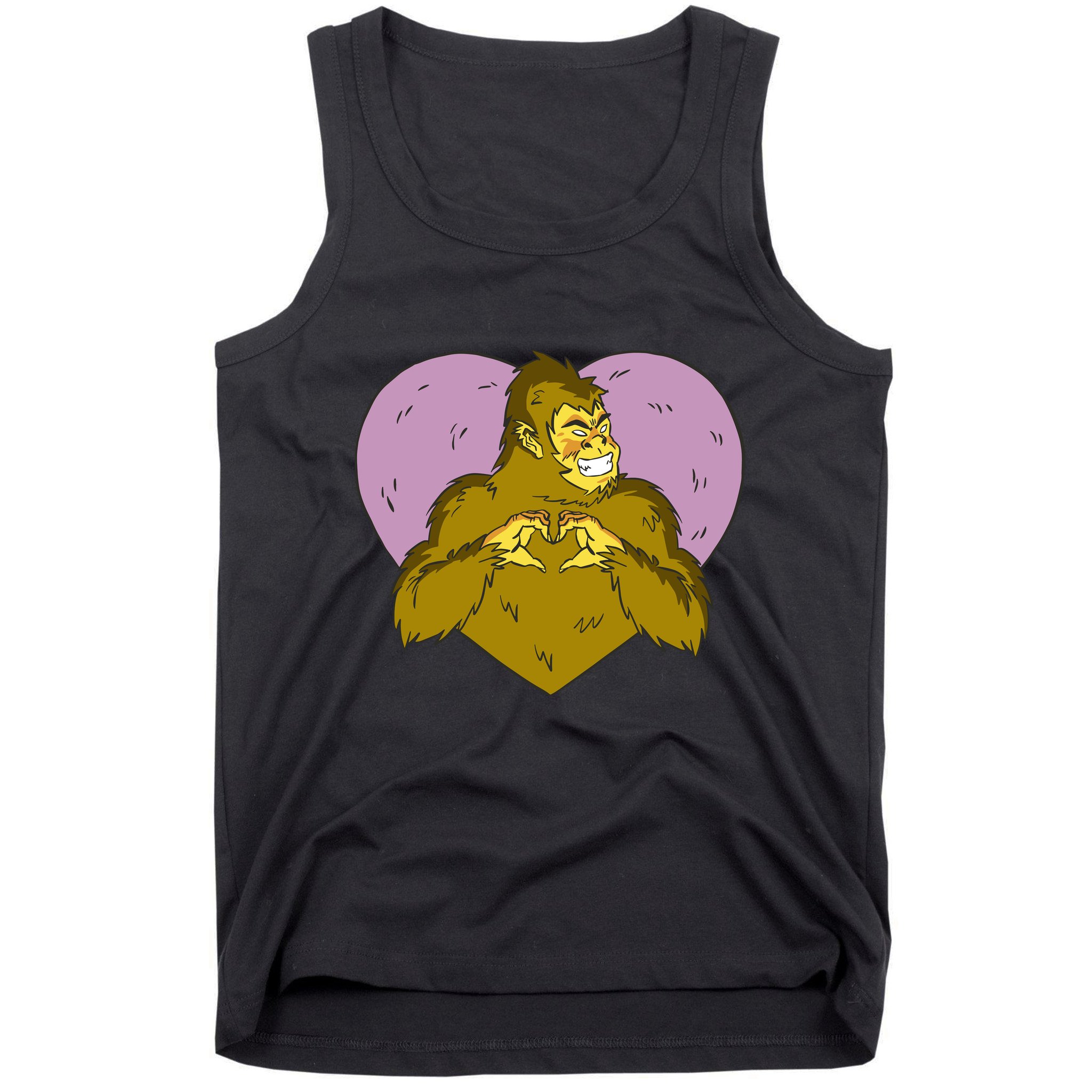 Bigfoot Monster Heart Cute Gift Tank Top