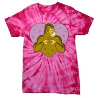 Bigfoot Monster Heart Cute Gift Tie-Dye T-Shirt