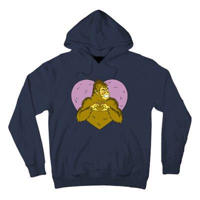 Bigfoot Monster Heart Cute Gift Tall Hoodie