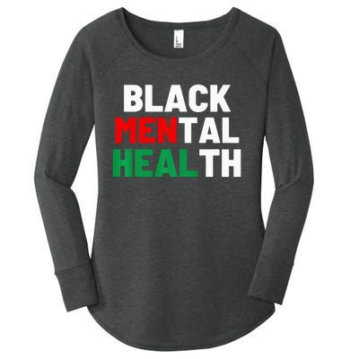 Black Mental Health Matters Women's Perfect Tri Tunic Long Sleeve Shirt