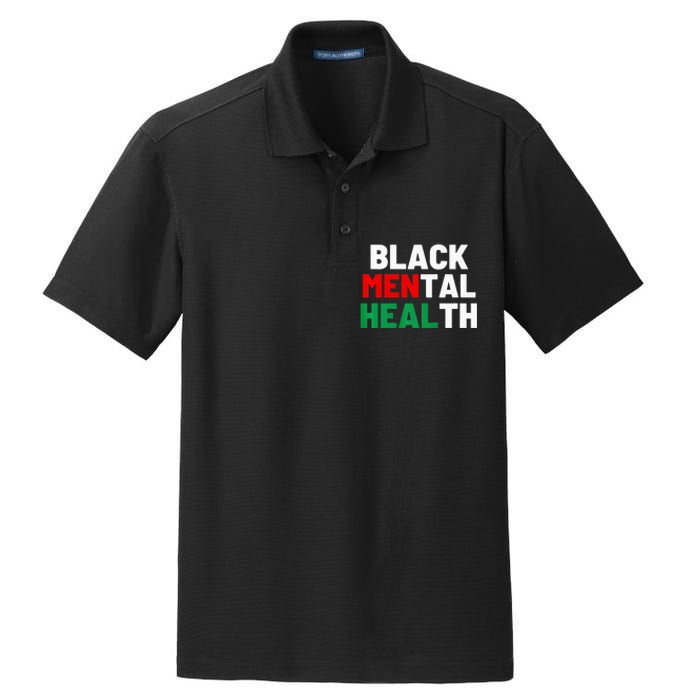 Black Mental Health Matters Dry Zone Grid Polo