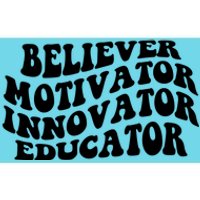 Believer Motivator Innovator Educator Retro Gift Bumper Sticker