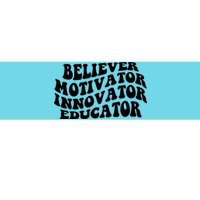 Believer Motivator Innovator Educator Retro Gift Bumper Sticker