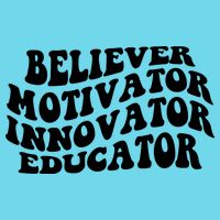 Believer Motivator Innovator Educator Retro Gift Poster