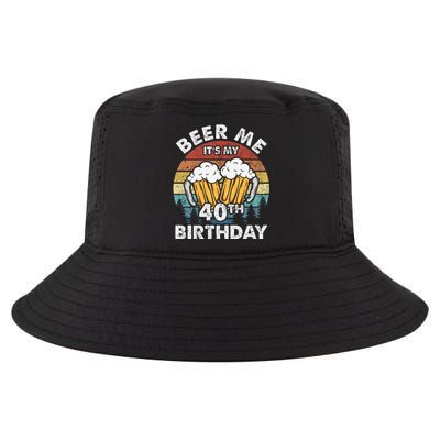 Beer Me Its My 40th Birthday Vintage Cool Comfort Performance Bucket Hat