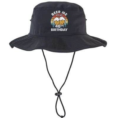 Beer Me Its My 40th Birthday Vintage Legacy Cool Fit Booney Bucket Hat