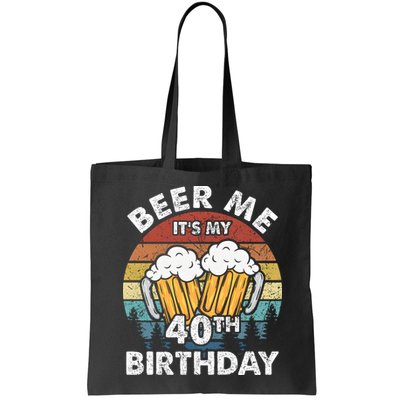 Beer Me Its My 40th Birthday Vintage Bag