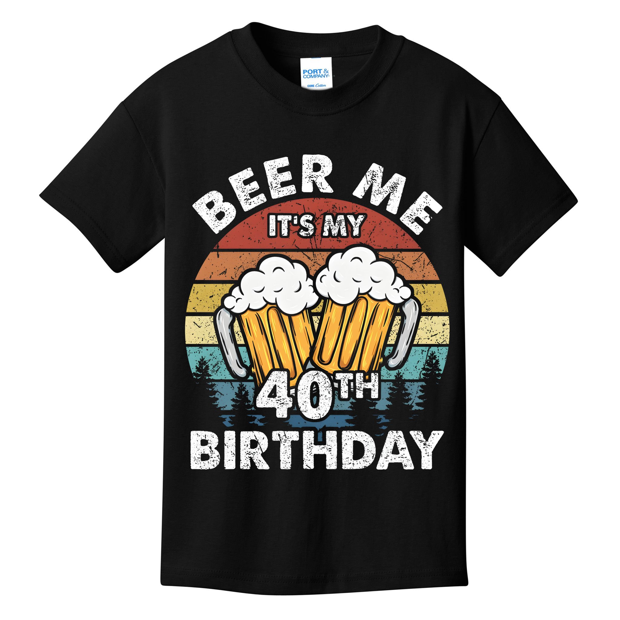 Beer Me Its My 40th Birthday Vintage Kids T-Shirt