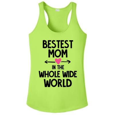 Bestest Mom In The Whole Wide World Gift Ladies PosiCharge Competitor Racerback Tank