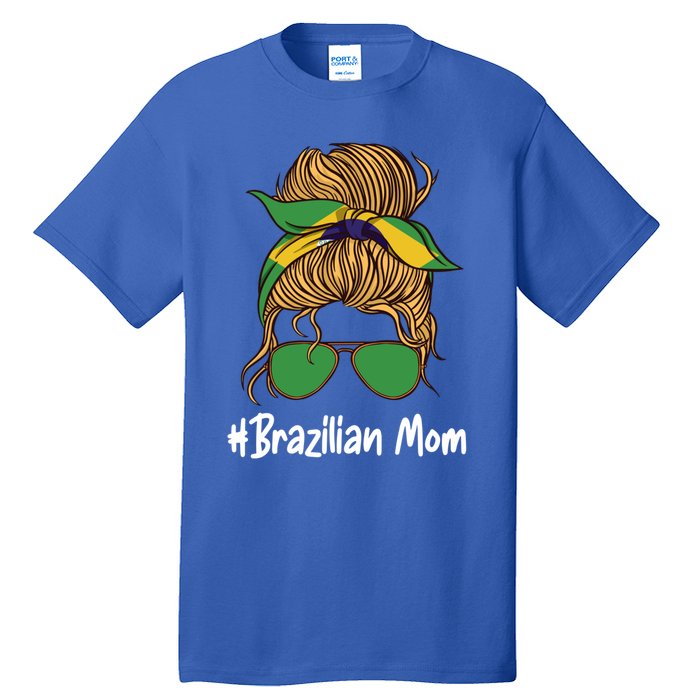 Brazilian Mom International Brasil Flag Mothers Day Gift Tall T-Shirt