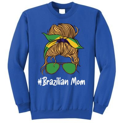 Brazilian Mom International Brasil Flag Mothers Day Gift Tall Sweatshirt