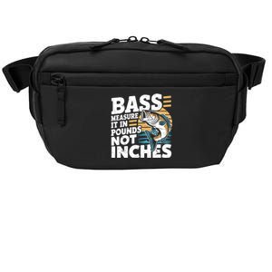 Bass Measure It In Pounds Not Inches Bass Fishing Gift Crossbody Pack