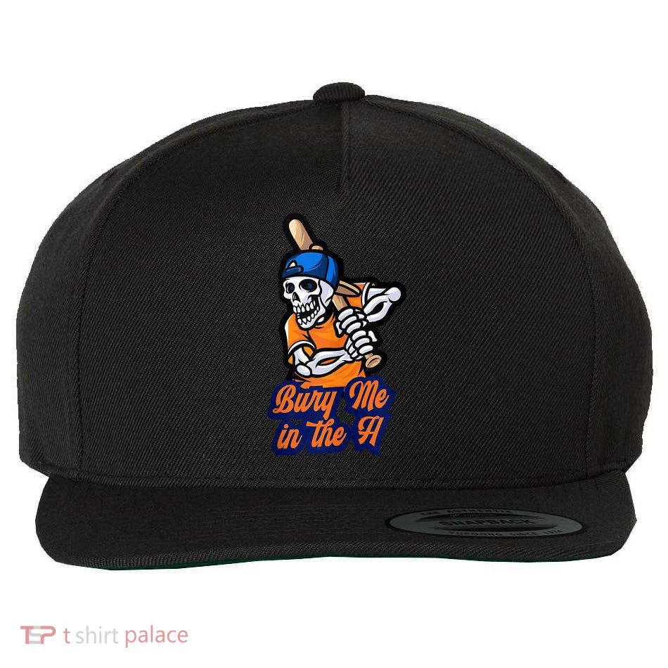 Bury Me In The H Skeleton Wool Snapback Cap